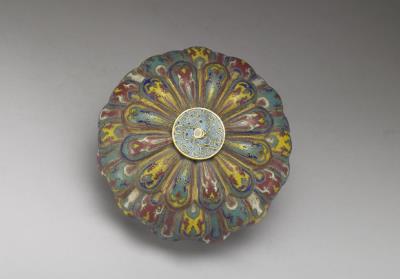 图片[3]-Lotus-shaped incense burner in cloisonne enamels, Qing dynasty, Qianlong reign (1736-1795)-China Archive